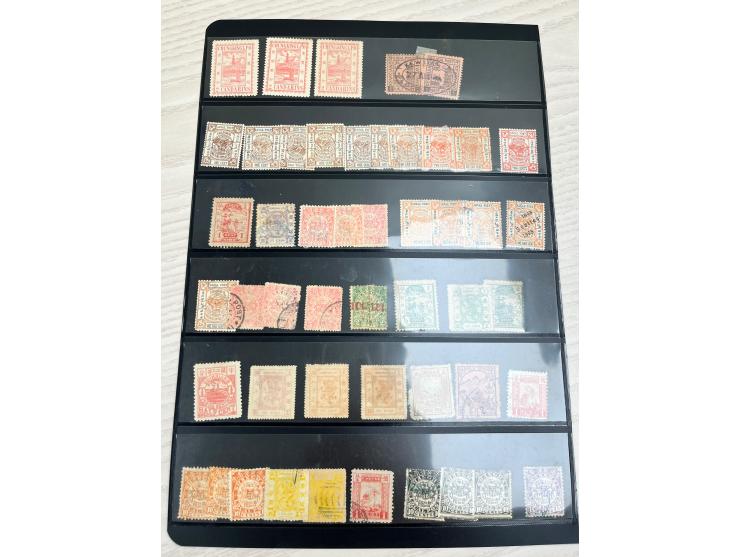 including Shanghai, Chefoo, Chungking, Chinkiang, Kewkiang. Mostly Shanghai LPO stamps. Large quantity. Please view.